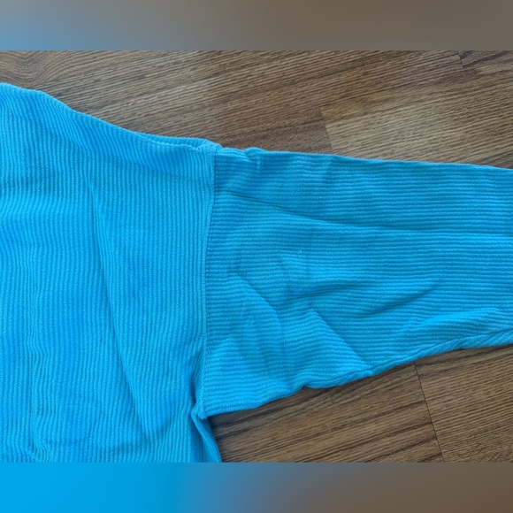 Aerie New Love Blue Corded Sweatshirt & Short Set - Large/XL - Picture 6 of 11